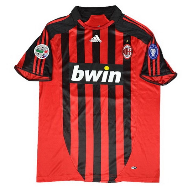 Camiseta AC Milan Primera equipo Retro 2007 2008 Rojo